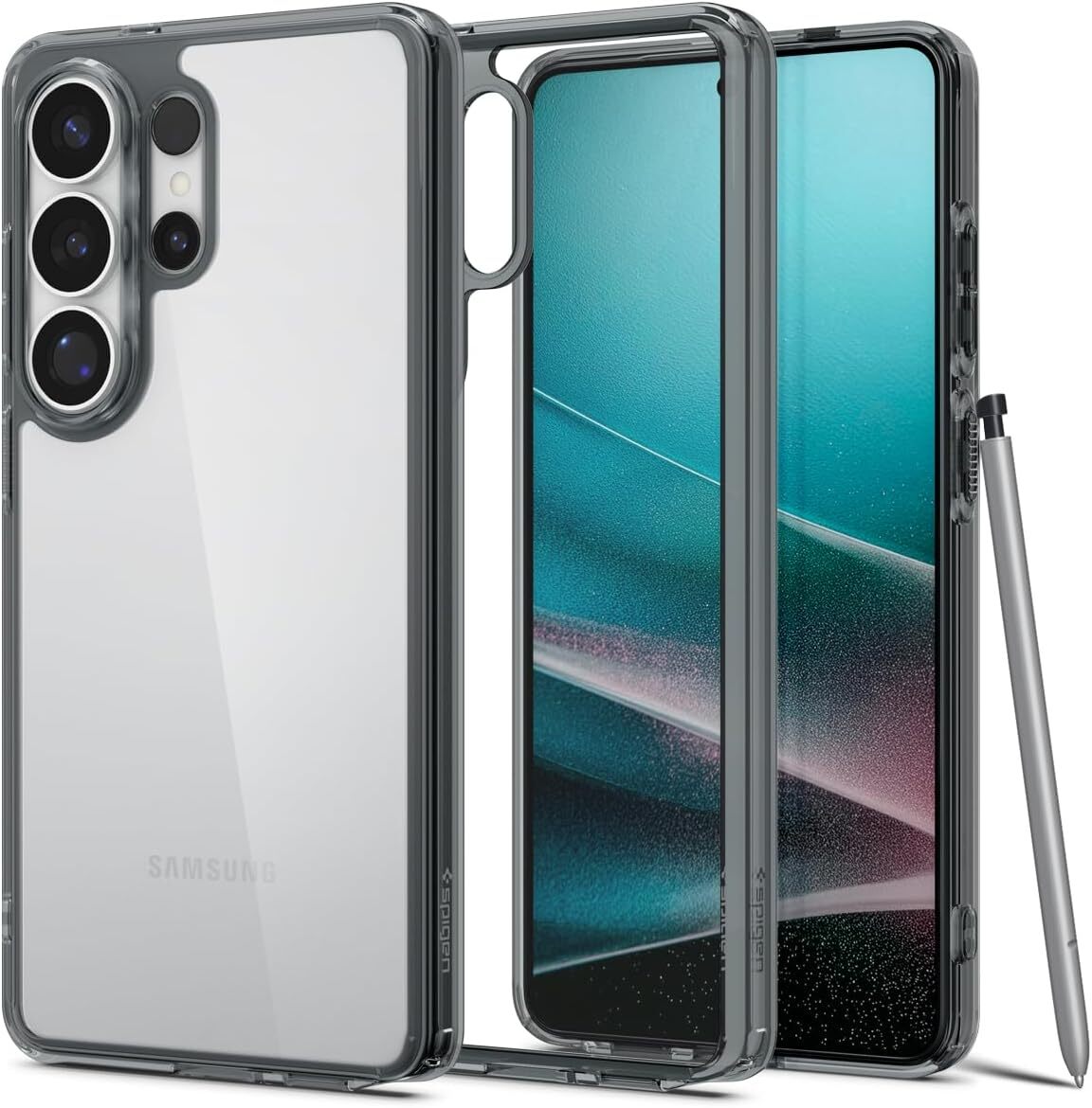 Spigen Ultra Hybrid Samsung Galaxy S26 Plus Hoesje Back Cover Transparant Grijs afbeelding 1