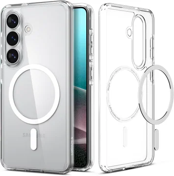 Spigen Ultra Hybrid MagFit Samsung Galaxy S26 Plus Hoesje MagSafe Clear Wit