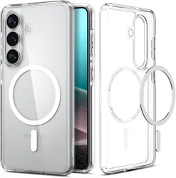 Spigen Ultra Hybrid MagFit Samsung Galaxy S26 Plus Hoesje MagSafe Clear Wit afbeelding