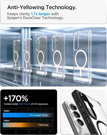 Spigen Ultra Hybrid MagFit Samsung Galaxy S26 Plus Hoesje MagSafe Matte Zwart afbeelding 5