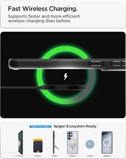 Spigen Ultra Hybrid MagFit Samsung Galaxy S26 Plus Hoesje MagSafe Matte Zwart afbeelding 3