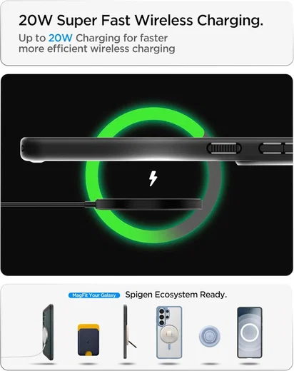 Spigen Ultra Hybrid MagFit Samsung Galaxy S26 Plus Hoesje MagSafe Zero One Wit afbeelding 3