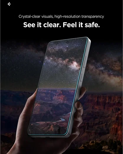 Spigen EZ Fit GLAS.tR Samsung Galaxy S26 Plus Screen Protector 2-Pack afbeelding 3