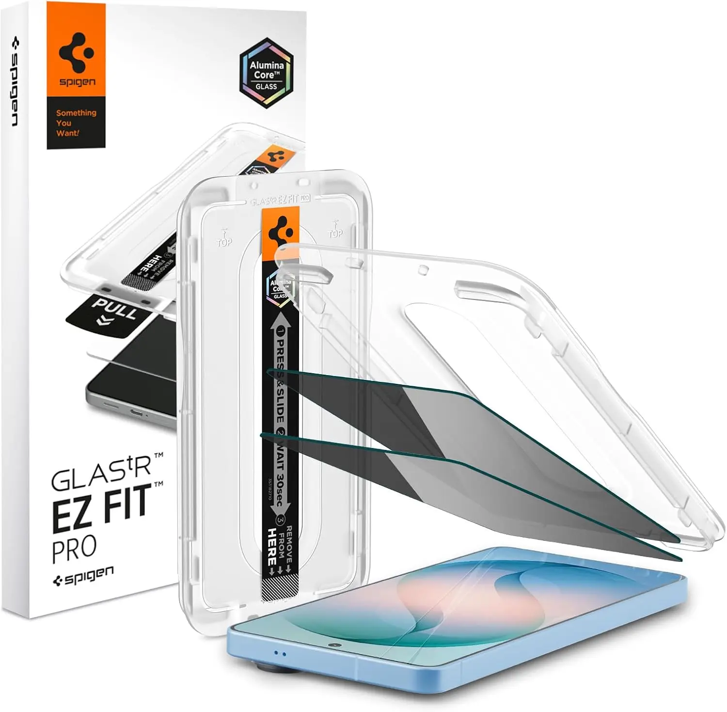 Spigen EZ Fit GLAS.tR Samsung Galaxy S26 Plus Screen Protector 2-Pack afbeelding 1