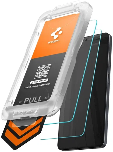 Spigen EZ Fit GLAS.tR Samsung Galaxy S26 Plus Screen Protector 2-Pack afbeelding 10