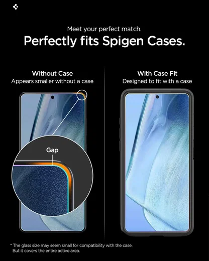 Spigen EZ Fit GLAS.tR Samsung Galaxy S26 Plus Screen Protector 2-Pack afbeelding 5
