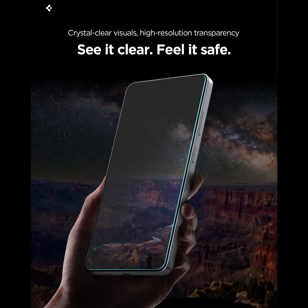 Spigen EZ Fit GLAS.tR Samsung Galaxy S26 Plus Privacy Glass 2-Pack afbeelding 7