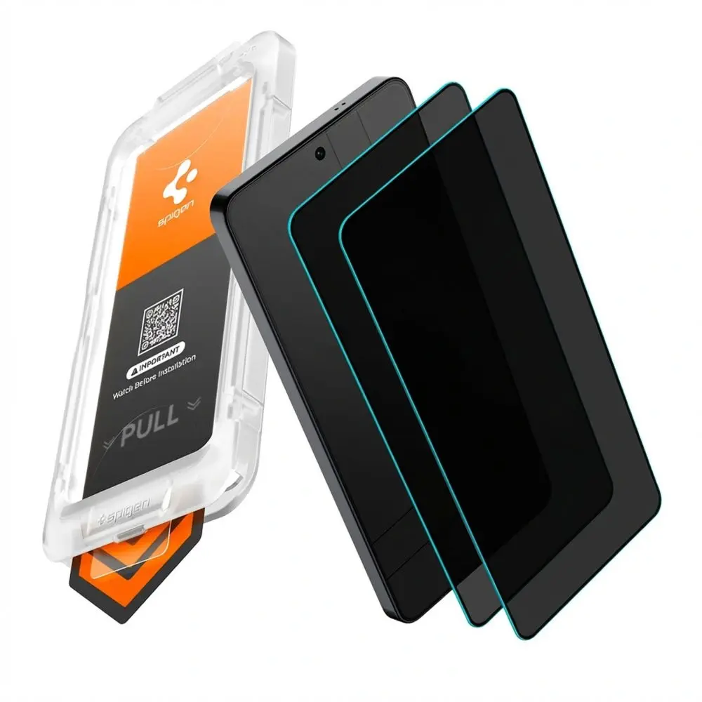 Spigen EZ Fit GLAS.tR Samsung Galaxy S26 Plus Privacy Glass 2-Pack afbeelding 2