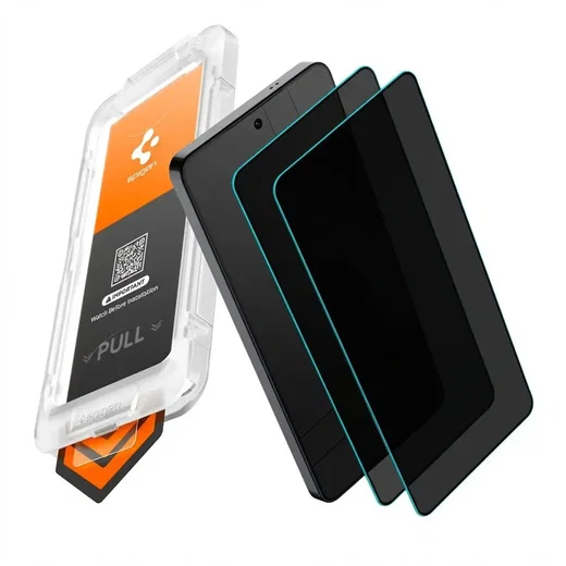 Spigen EZ Fit GLAS.tR Samsung Galaxy S26 Plus Privacy Glass 2-Pack afbeelding 2