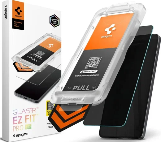 Spigen EZ Fit GLAS.tR Samsung Galaxy S26 Plus Privacy Glass 1-Pack afbeelding 1