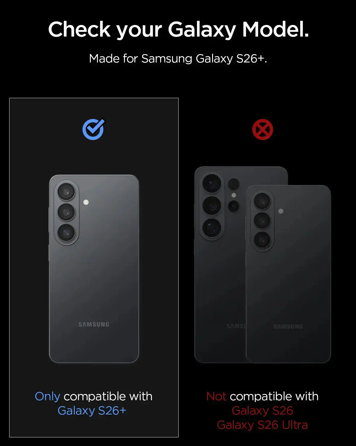 Spigen EZ Fit Optik Pro Samsung S26 Plus Camera Lens Protector Zwart (2-Pack) afbeelding 8