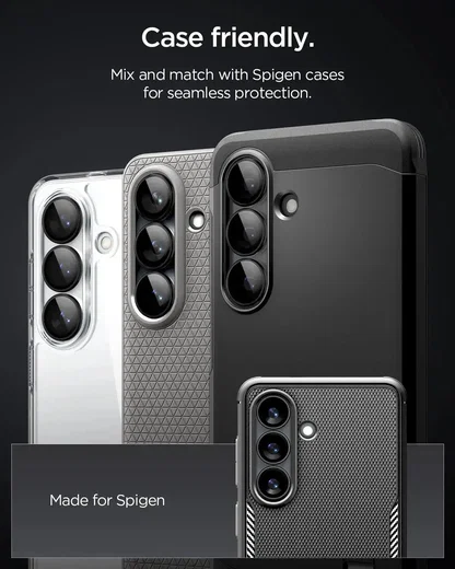 Spigen EZ Fit Optik Pro Samsung S26 Plus Camera Lens Protector Zwart (2-Pack) afbeelding 7