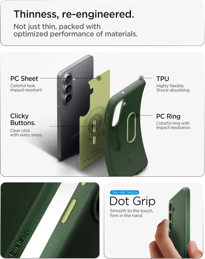 Spigen Nano Pop MagFit Samsung Galaxy S26 Hoesje MagSafe Back Cover Groen afbeelding 4