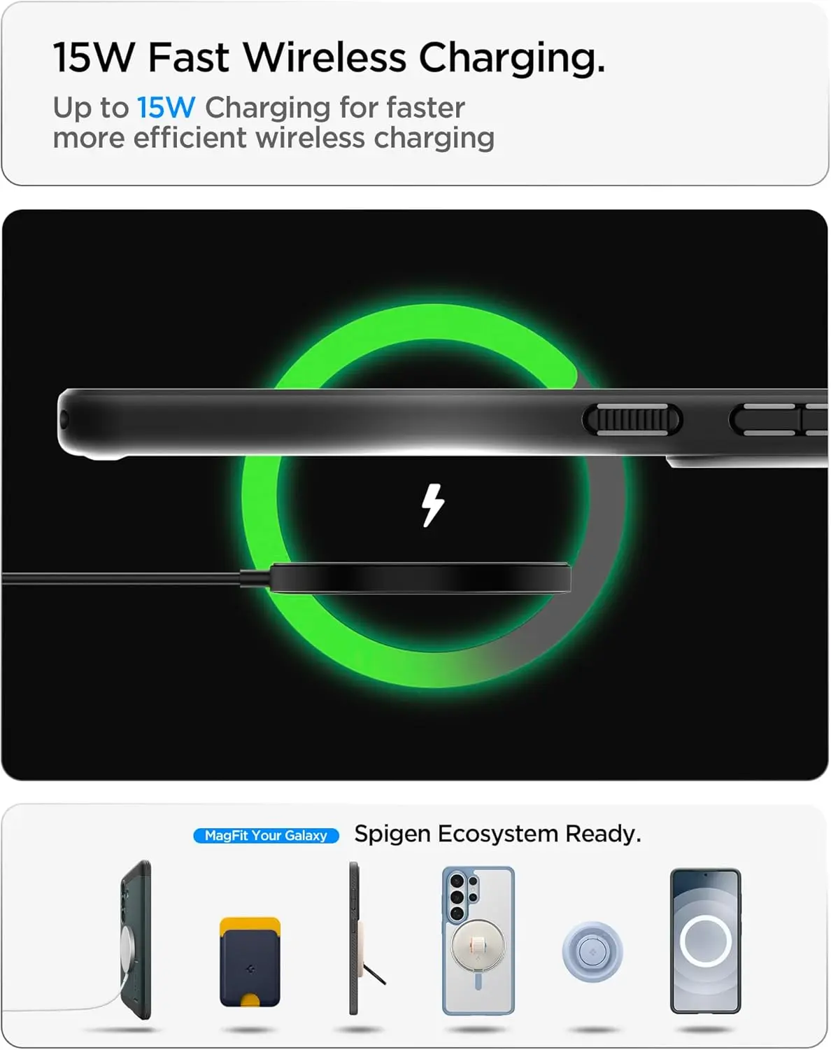 Spigen Nano Pop MagFit Samsung Galaxy S26 Hoesje MagSafe Back Cover Groen afbeelding 2