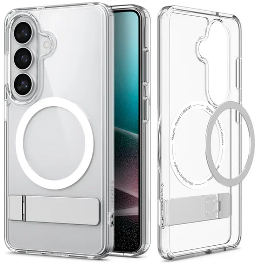 Spigen Ultra Hybrid S MagFit Samsung Galaxy S26 Hoesje Transparant Wit afbeelding 2