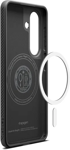 Spigen Liquid Air MagFit Samsung Galaxy S26 Hoesje MagSafe Matte Zwart afbeelding 13