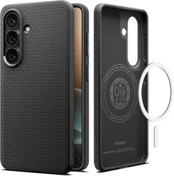 Spigen Liquid Air MagFit Samsung Galaxy S26 Hoesje MagSafe Matte Zwart afbeelding
