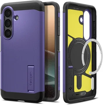 Spigen Tough Armor Samsung Galaxy S26 Hoesje MagSafe Back Cover Violet