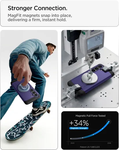 Spigen Tough Armor Samsung Galaxy S26 Hoesje MagSafe Back Cover Violet afbeelding 5