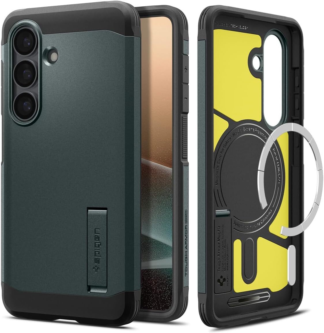 Spigen Tough Armor Samsung Galaxy S26 Hoesje MagSafe Back Cover Groen afbeelding 1