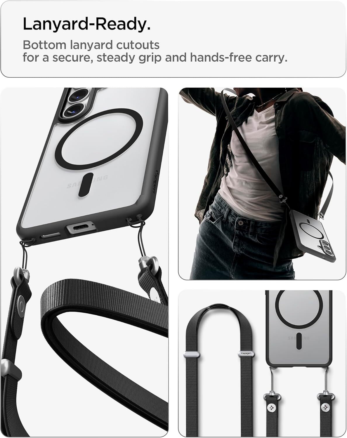 Spigen Ultra Hybrid Samsung Galaxy S26  Hoesje Back Cover Matte Zwart afbeelding 9