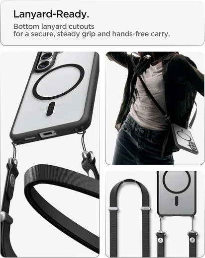 Spigen Ultra Hybrid Samsung Galaxy S26  Hoesje Back Cover Matte Zwart afbeelding 9