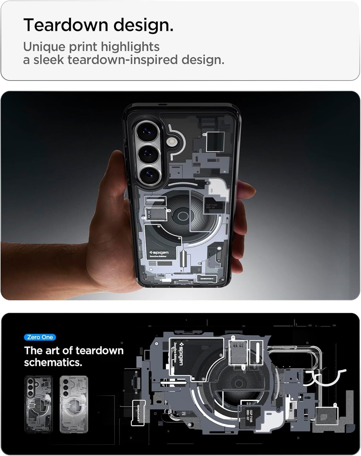 Spigen Ultra Hybrid MagFit Samsung Galaxy S26 Hoesje MagSafe Zero One Zwart afbeelding 4