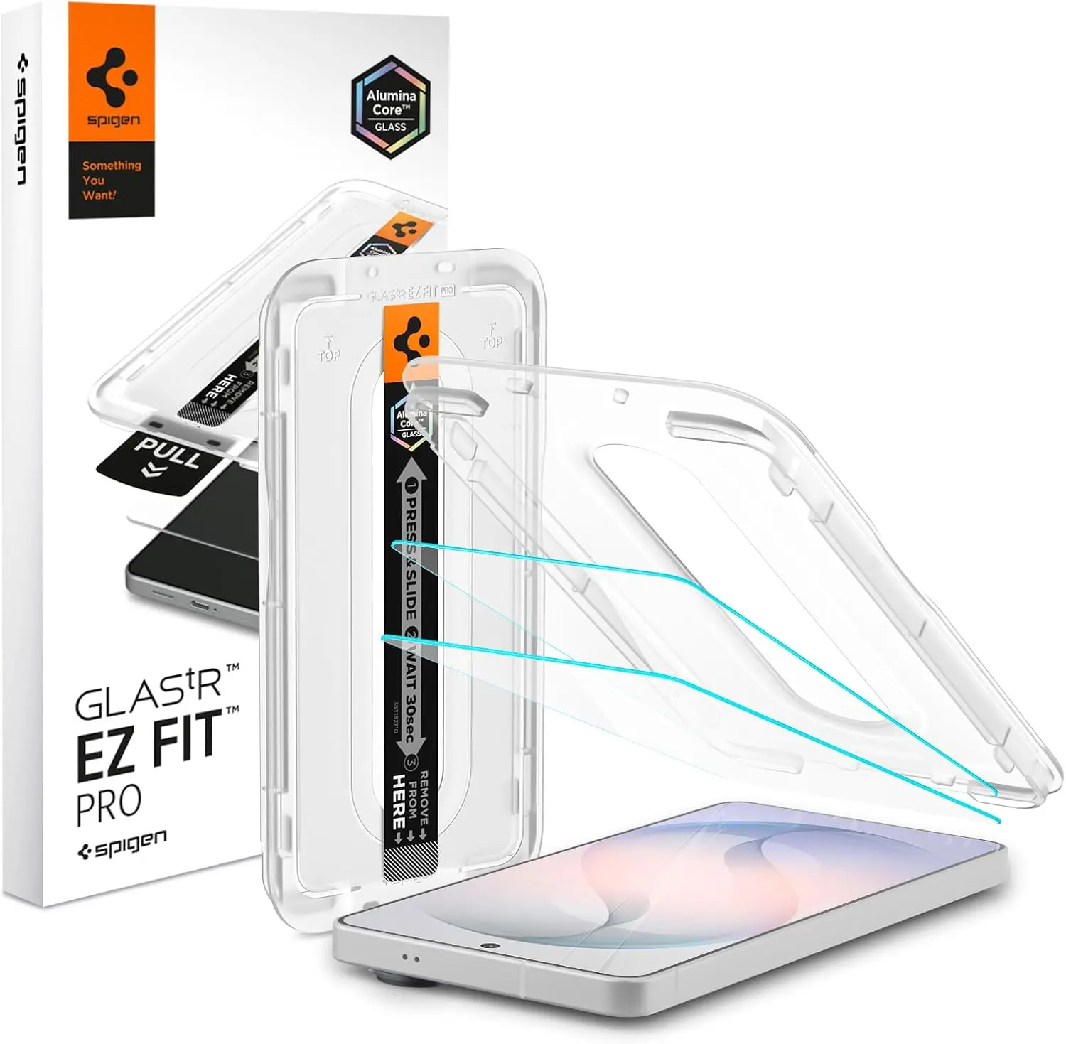 Spigen EZ Fit GLAS.tR Samsung Galaxy S26 Screen Protector 2-Pack afbeelding 1
