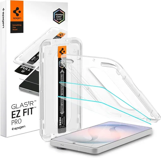 Spigen EZ Fit GLAS.tR Samsung Galaxy S26 Screen Protector 2-Pack afbeelding 1