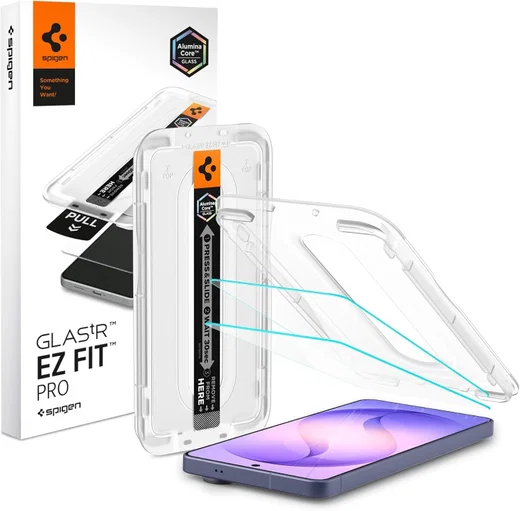 Spigen EZ Fit GLAS.tR Samsung Galaxy S26 Screen Protector 2-Pack afbeelding 10