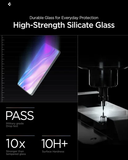 Spigen EZ Fit GLAS.tR Samsung Galaxy S26 Screen Protector 2-Pack afbeelding 4
