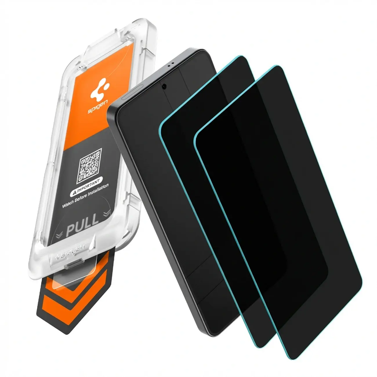 Spigen EZ Fit GLAS.tR Samsung Galaxy S26 Privacy Glass 2-Pack afbeelding 17