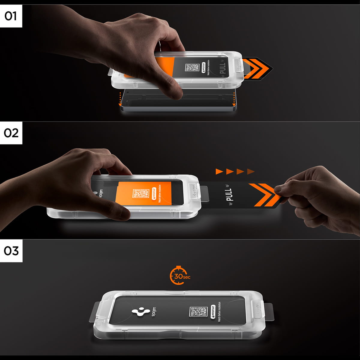 Spigen EZ Fit GLAS.tR Samsung Galaxy S26 Screen Protector 1-Pack afbeelding 5