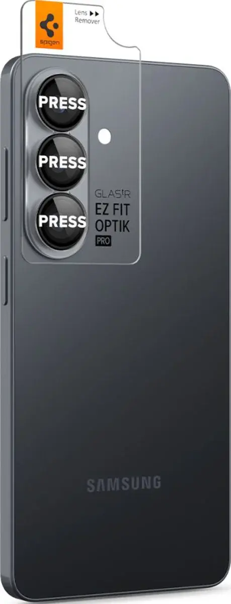 Spigen EZ Fit Optik Pro Samsung Galaxy S26 Camera Lens Protector Zwart (2-Pack) afbeelding 6