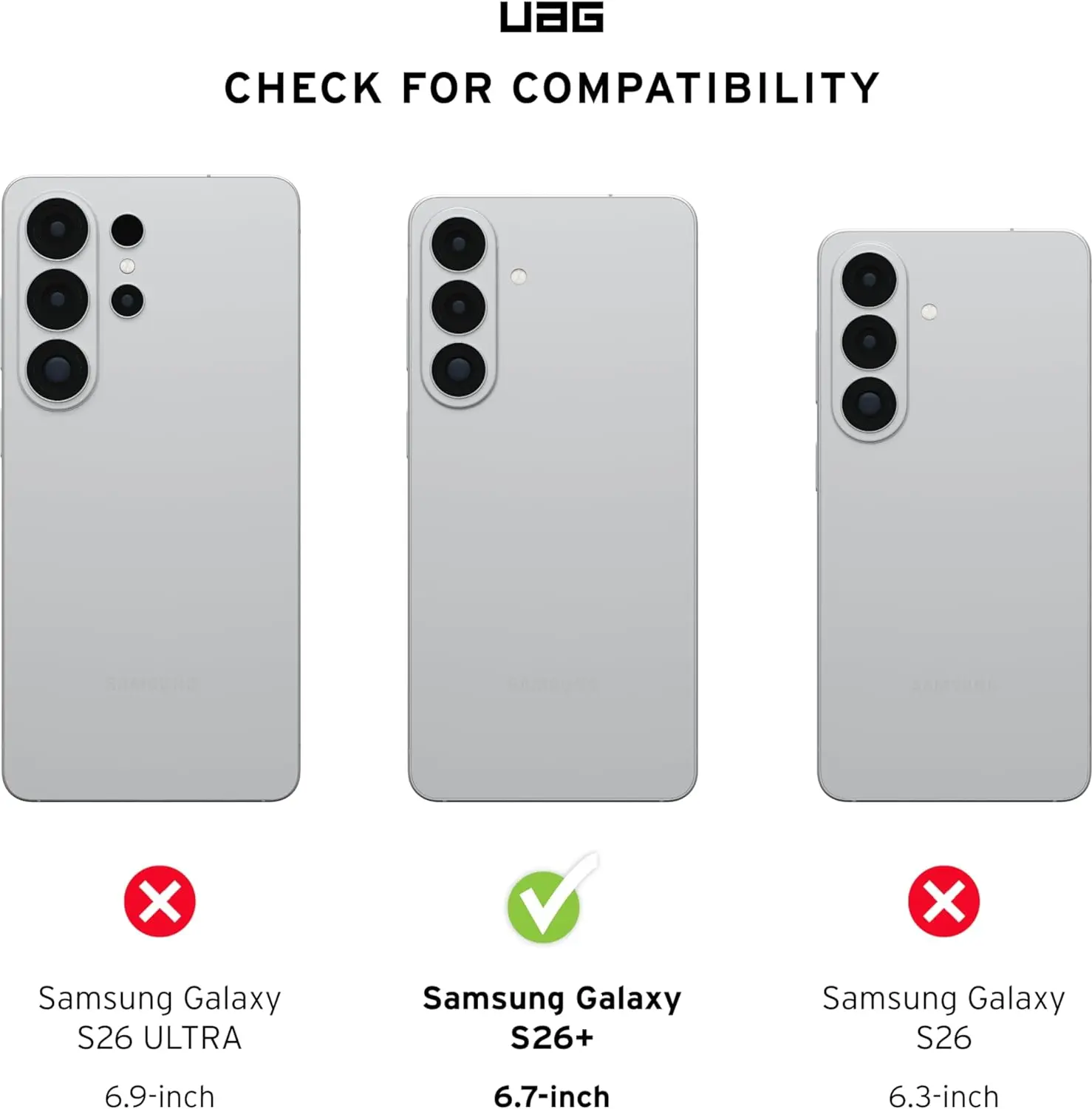 Urban Armor Gear Scout Samsung S26 Plus MagSafe Hoesje Back Cover Transparant afbeelding 3