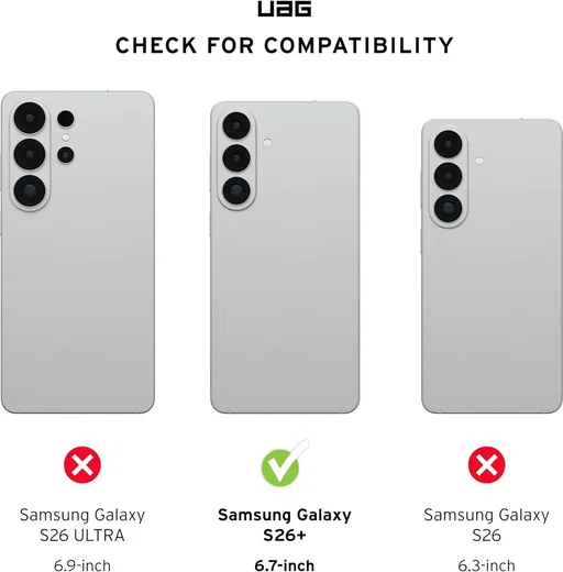Urban Armor Gear Scout Samsung S26 Plus MagSafe Hoesje Back Cover Transparant afbeelding 3