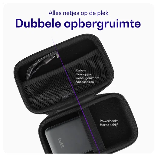Buddi Sorted Organizer Hoes voor Powerbank & Kabels 2-Pack - Small afbeelding 4