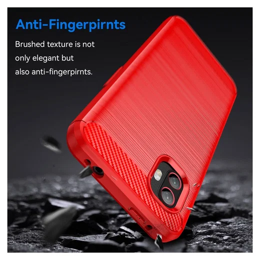 Samsung Galaxy Xcover 6 Pro Hoesje Geborsteld TPU Back Cover Rood afbeelding 4
