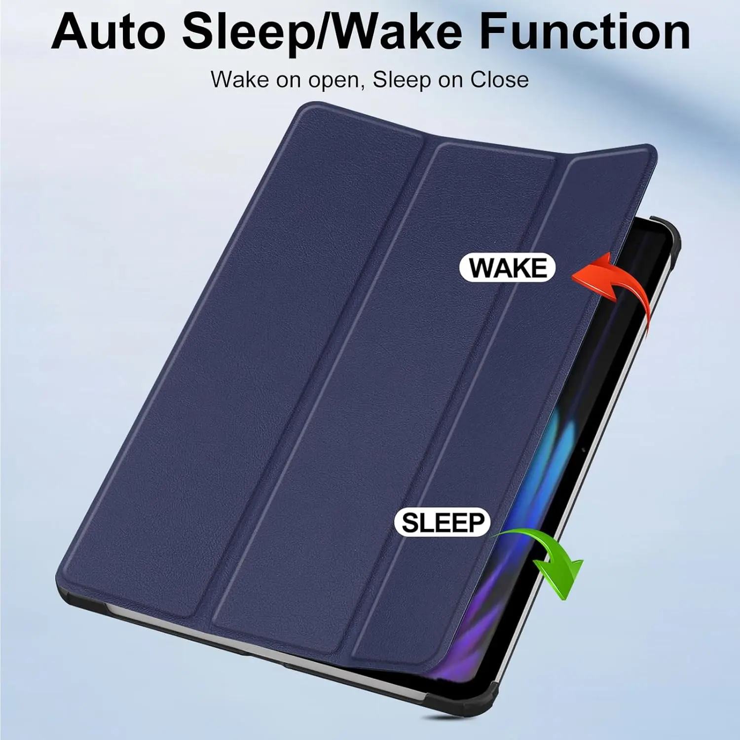 Xiaomi Pad 7 / 7 Pro Hoes Tri-Fold Book Case met Standaard Blauw afbeelding 2