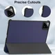 Xiaomi Pad 7 / 7 Pro Hoes Tri-Fold Book Case met Standaard Blauw afbeelding 5