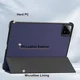 Xiaomi Pad 7 / 7 Pro Hoes Tri-Fold Book Case met Standaard Blauw afbeelding 8