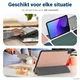 Xiaomi Pad 7 / 7 Pro Hoes Tri-Fold Book Case met Standaard Roze Goud afbeelding 5