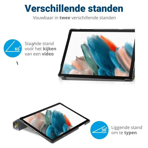 Xiaomi Pad 7 / 7 Pro Hoes Tri-Fold Book Case met Standaard Sterren Nacht afbeelding 5