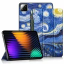 Xiaomi Pad 7 / 7 Pro Hoes Tri-Fold Book Case met Standaard Sterren Nacht