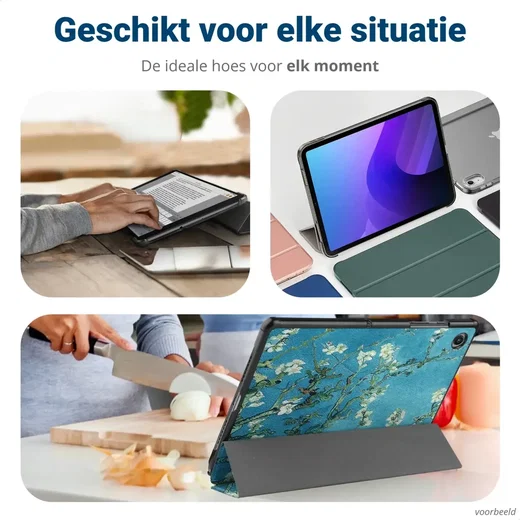 Xiaomi Pad 7 / 7 Pro Hoes Tri-Fold Book Case met Standaard Blossom afbeelding 5