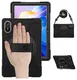 Xiaomi Redmi Pad 2 Hoes Back Cover met Kickstand en Handriem Zwart afbeelding 2