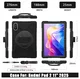 Xiaomi Redmi Pad 2 Hoes Back Cover met Kickstand en Handriem Zwart afbeelding 3