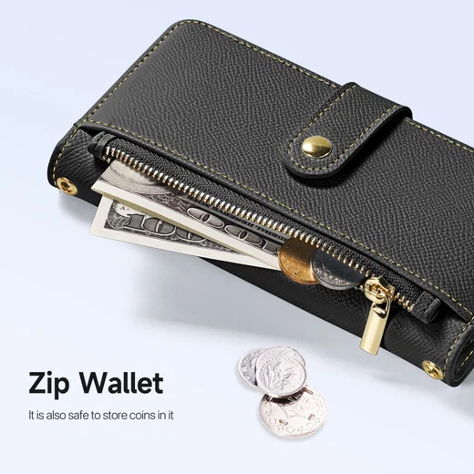 Dux Ducis Lawa Samsung S26 Plus Hoesje 2-in-1 Wallet Book Case MagSafe Zwart afbeelding 11