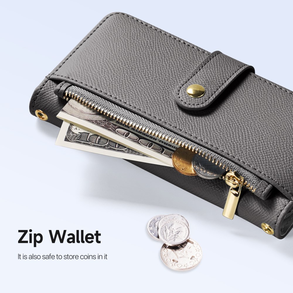 Dux Ducis Lawa Samsung S26 Plus Hoesje 2-in-1 Wallet Book Case MagSafe Grijs afbeelding 11