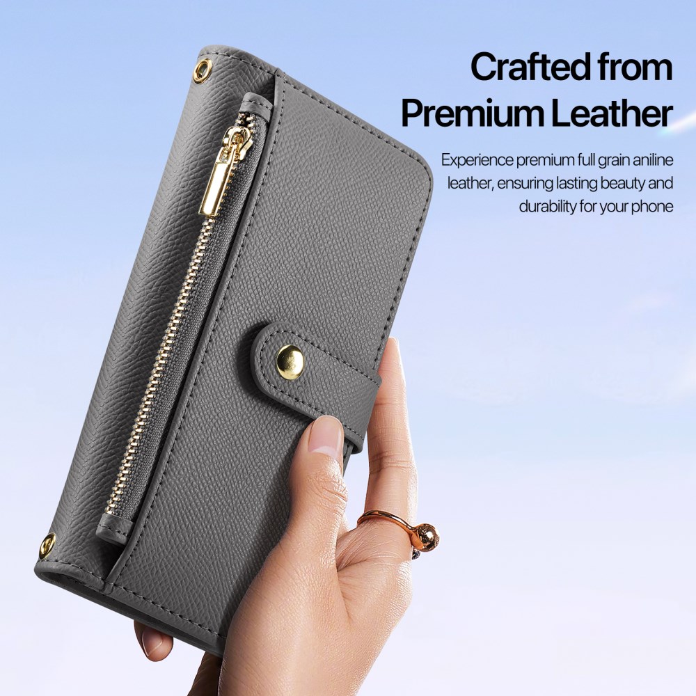 Dux Ducis Lawa Samsung S26 Plus Hoesje 2-in-1 Wallet Book Case MagSafe Grijs afbeelding 12